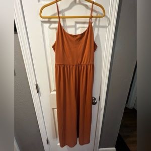 Very soft, wide leg jumpsuit.